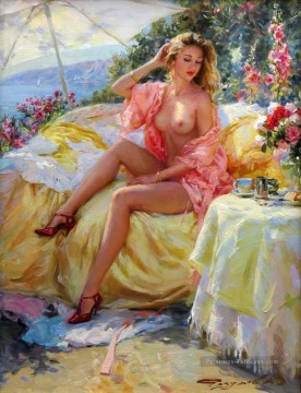 Belle femme KR 019 Impressionist Peinture à l'huile